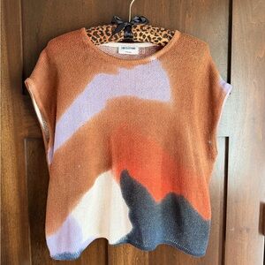 ❌ SOLD ❌ LNA Bowie Sleeveless Multicolor Abstract Sweater